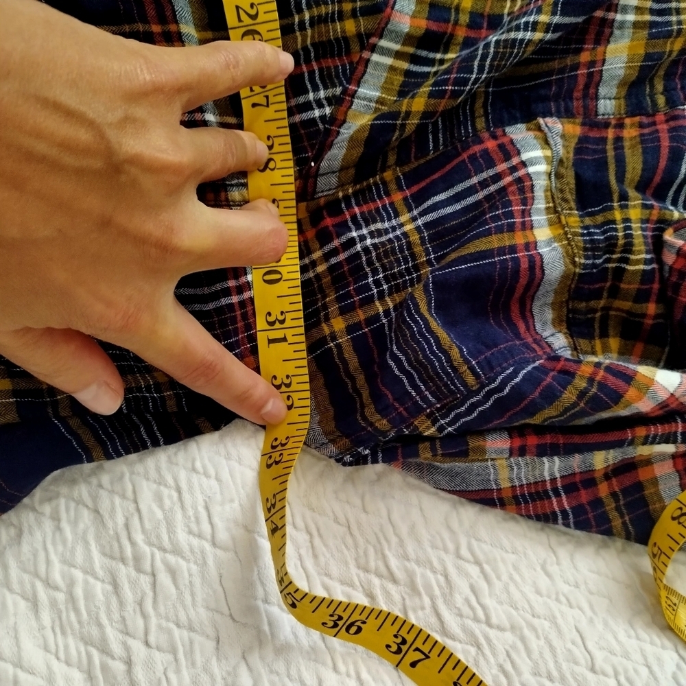 Anthropologie Pilcro Cropped Plaid Shirt Sz 3X - Picture 8 of 9